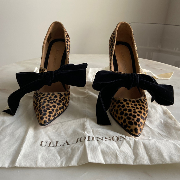 Ulla Johnson Shoes - Ulla Johnson Louis Heel in Leopard Ponyhair
